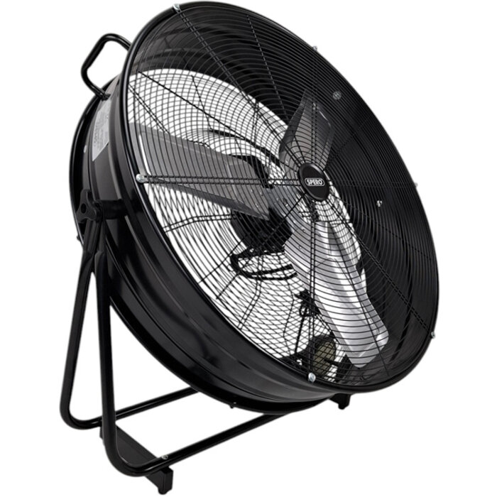Spero tools SPERO SPV750 ist ein industrieller Bodenventilator mit einem Durchmesser von 75 cm,