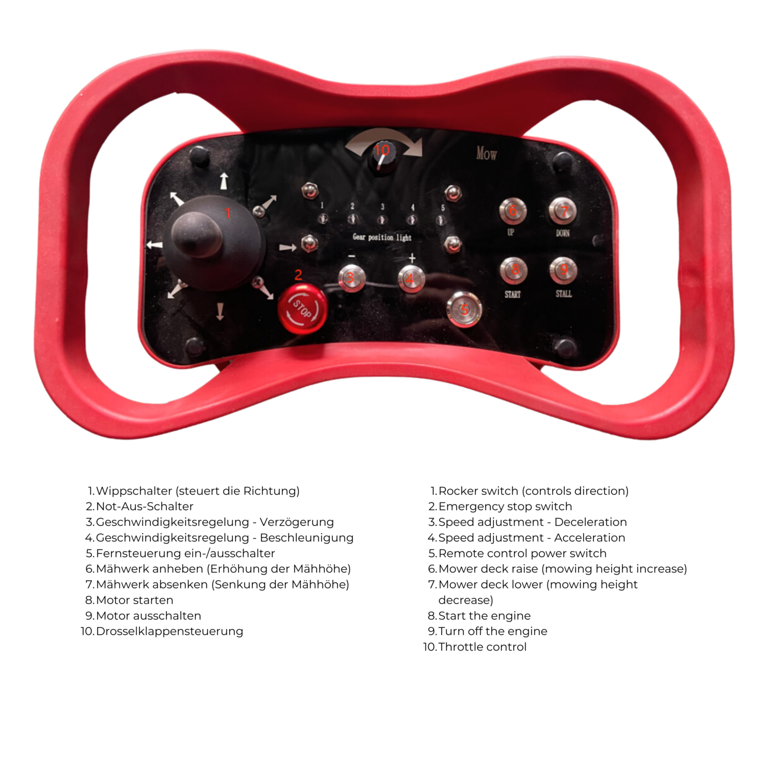 Hzc / Landworks OP AFSTAND BESTUURBARE ROBOTMAAIER, MAAISCHIJF, 6,5 PK, MAAIBREEDTE 54 CM, MAAIER MET AFSTANDSBEDIENING, CONTROLLER (FM54)