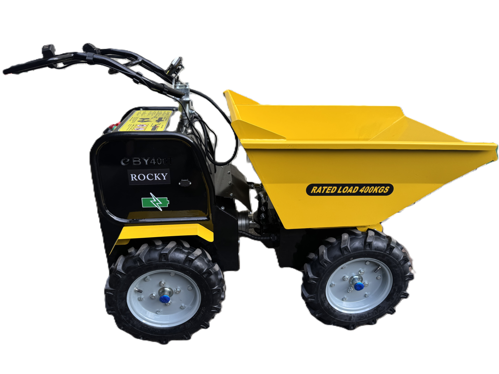 Rocky ROCKY EBY400T Elektrische Minidumper 400kg – Wendbare Krachtpatser met Knikbesturing