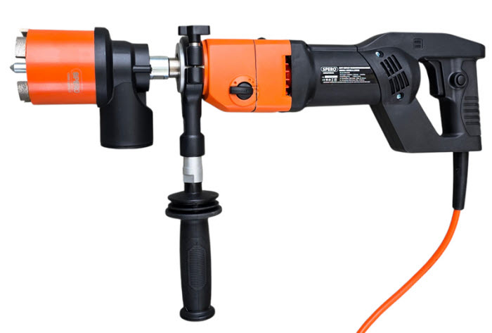 Spero tools 1500Watt - Soft Impact 48000 S/min Diamantboormachine SPB1003S - Droog Beton + 82mm Dozenboor