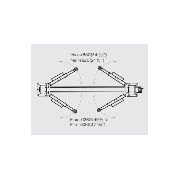 MW TOOLS 2-column hydraulic lift 4 t 230V with electric release MW Tools
