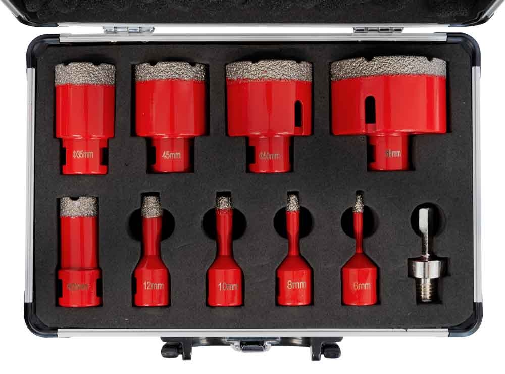 Holzmann Diamant-Trockenbohrkronen SET DTBKS6-68