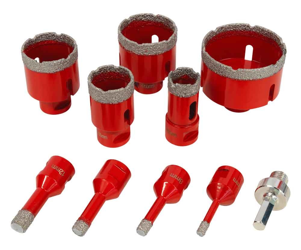 Holzmann Diamant-Trockenbohrkronen SET DTBKS6-68