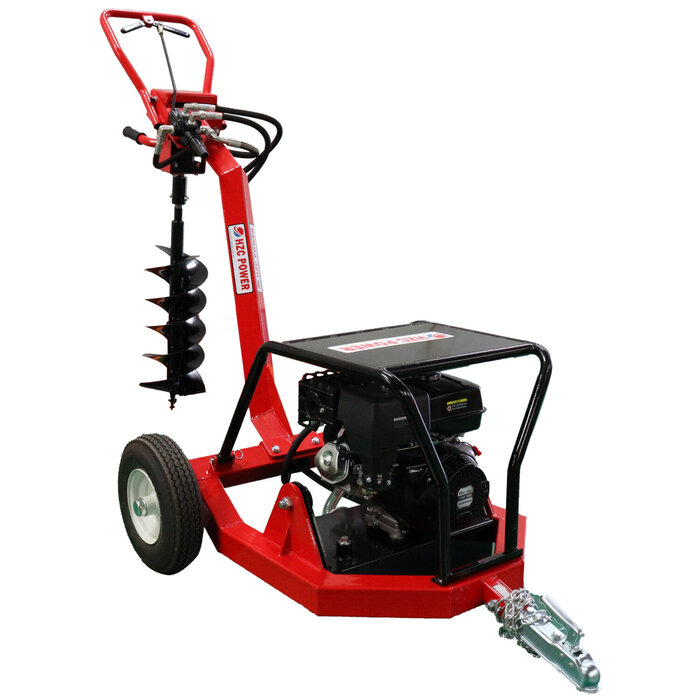 Hzc / Landworks Hydraulic ground drill, pendulum drill with petrol engine & drill set (BEB206)