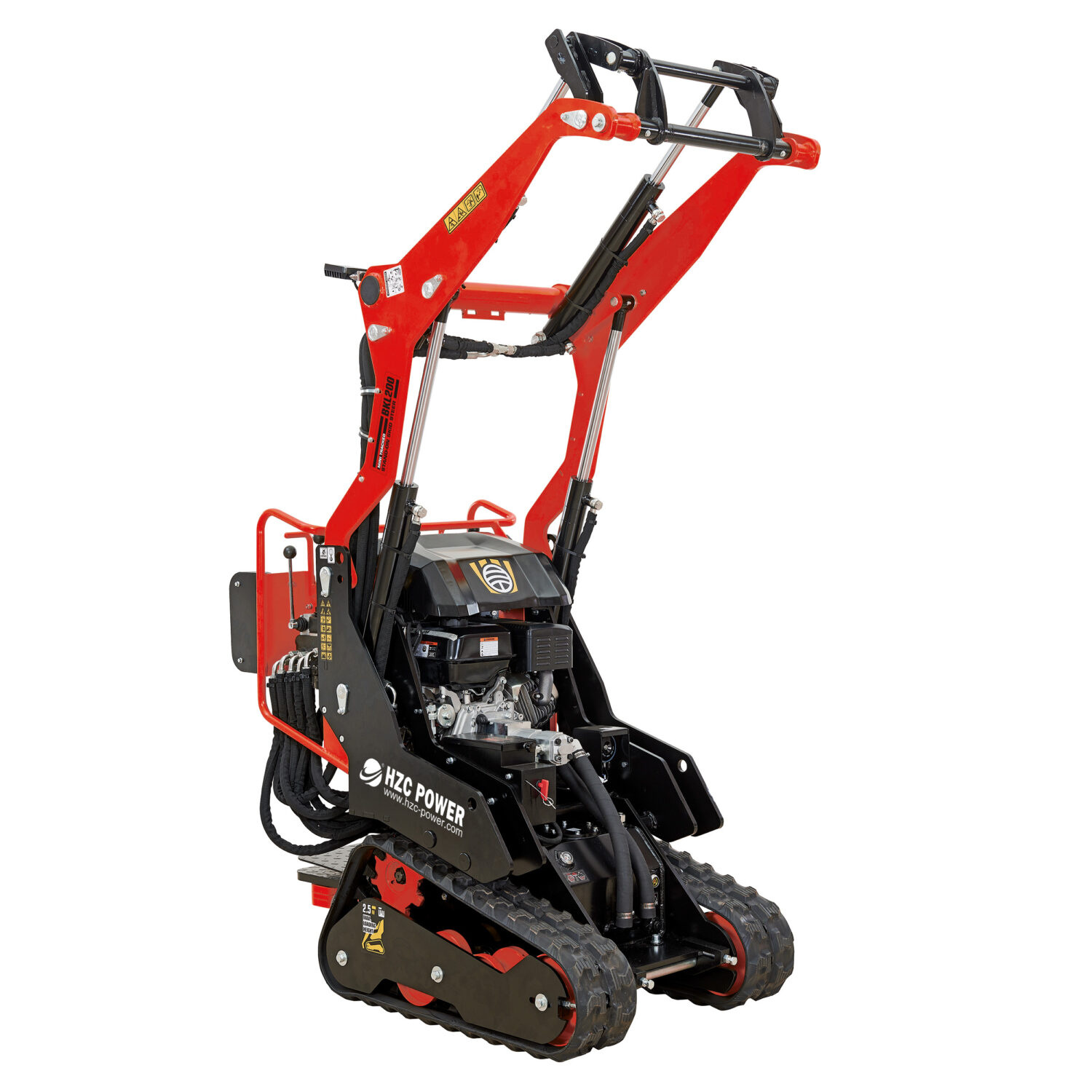 hzc BKL200 compacte lader, 8,5 pk benzinemotor, sta-op skid steer, multi-loader, rups (BKL200)