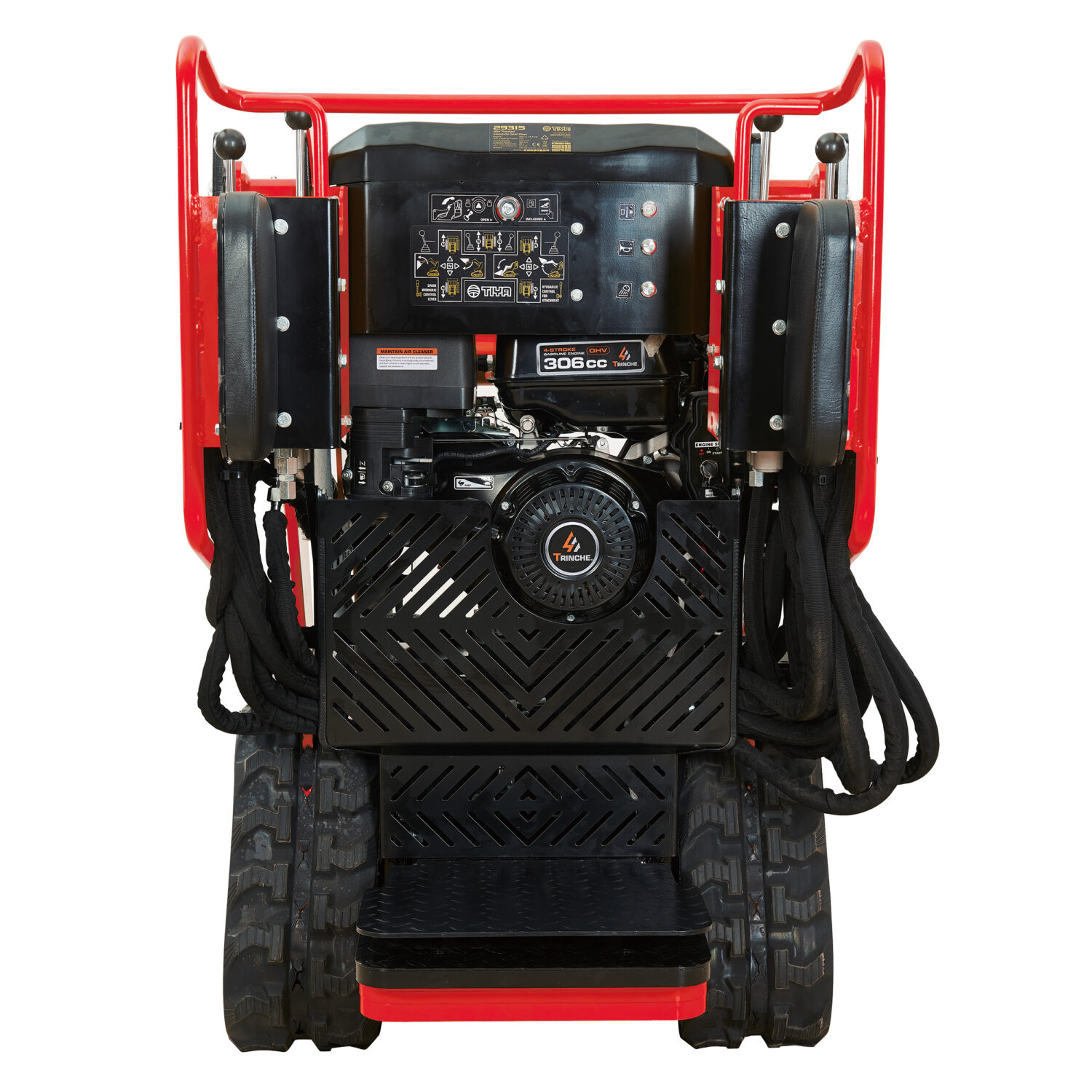 hzc BKL200 compacte lader, 8,5 pk benzinemotor, sta-op skid steer, multi-loader, rups (BKL200)