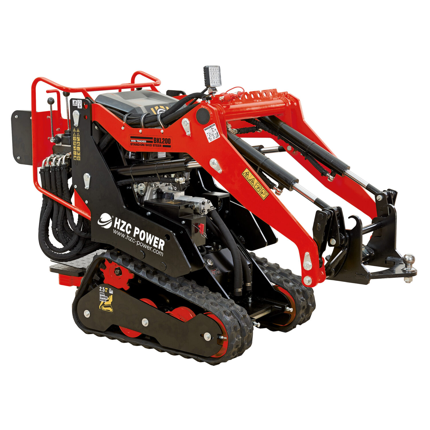 hzc BKL200 compacte lader, 8,5 pk benzinemotor, sta-op skid steer, multi-loader, rups (BKL200)