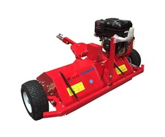 hzc Schlegelmulcher, 119 cm Arbeitsbreite, 13 PS mit Briggs&Stratton Benzinmotor, ATV Traktor, Mähwerk, mit Anhängerkupplung für Zugfahrzeuge (AT119ZF)