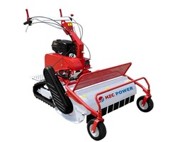 hzc Lawn mower, cutting width 76 cm, 15 HP, crawler chains, high grass mower, flail mower, hand mower, meadow mower (RSM77)
