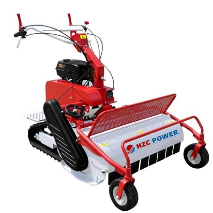 hzc Lawn mower, cutting width 86 cm, 15 HP, crawler tracks, high grass mower, flail mower, hand mower, meadow mower (RSM87)