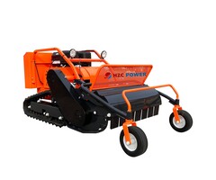 hzc Ferngesteuerter Mähroboter, Schlegelmäher, 15 PS, Schnittbreite 76 cm, Mäher mit Fernbedienung, Controller (FM76A)