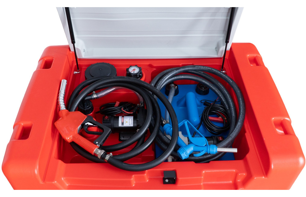 MW TOOLS Tank diesel Rood PE 330 l + ad blue 50l, pomp 12V MW Tools