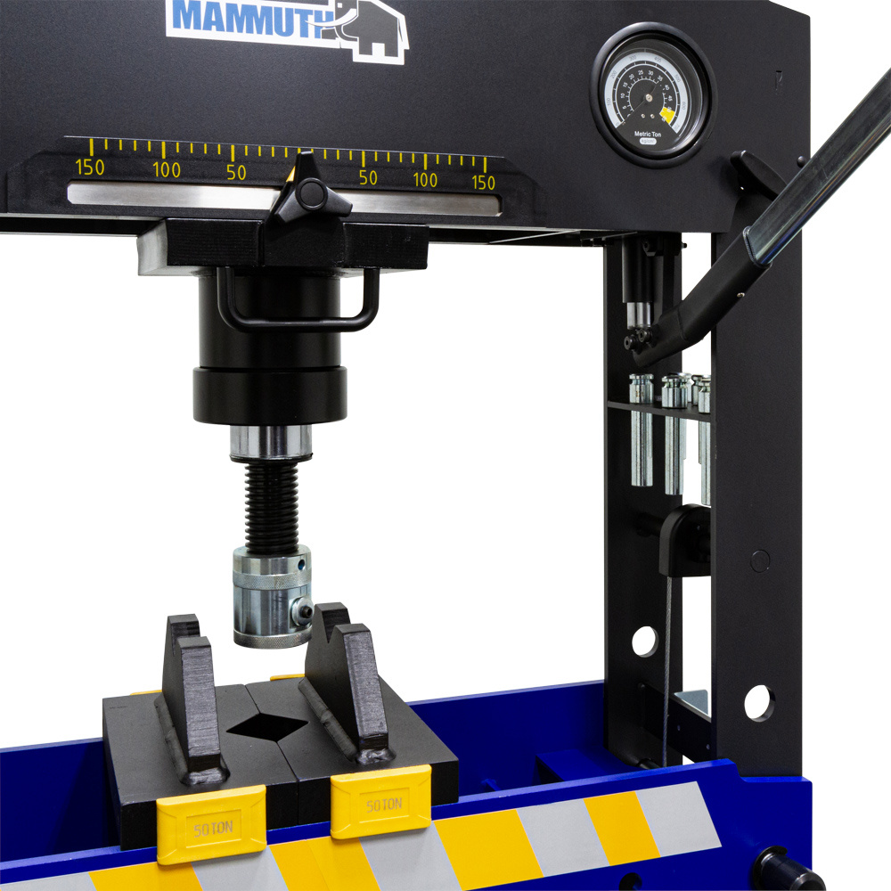 Mammuth Werkstattpresse lufthydraulisch mit Fußpedal 50 Tonnen