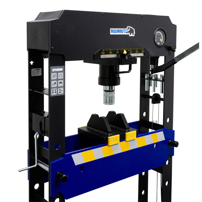 Mammuth Werkplaatspers lucht hydraulisch met voetpedaal 50 ton