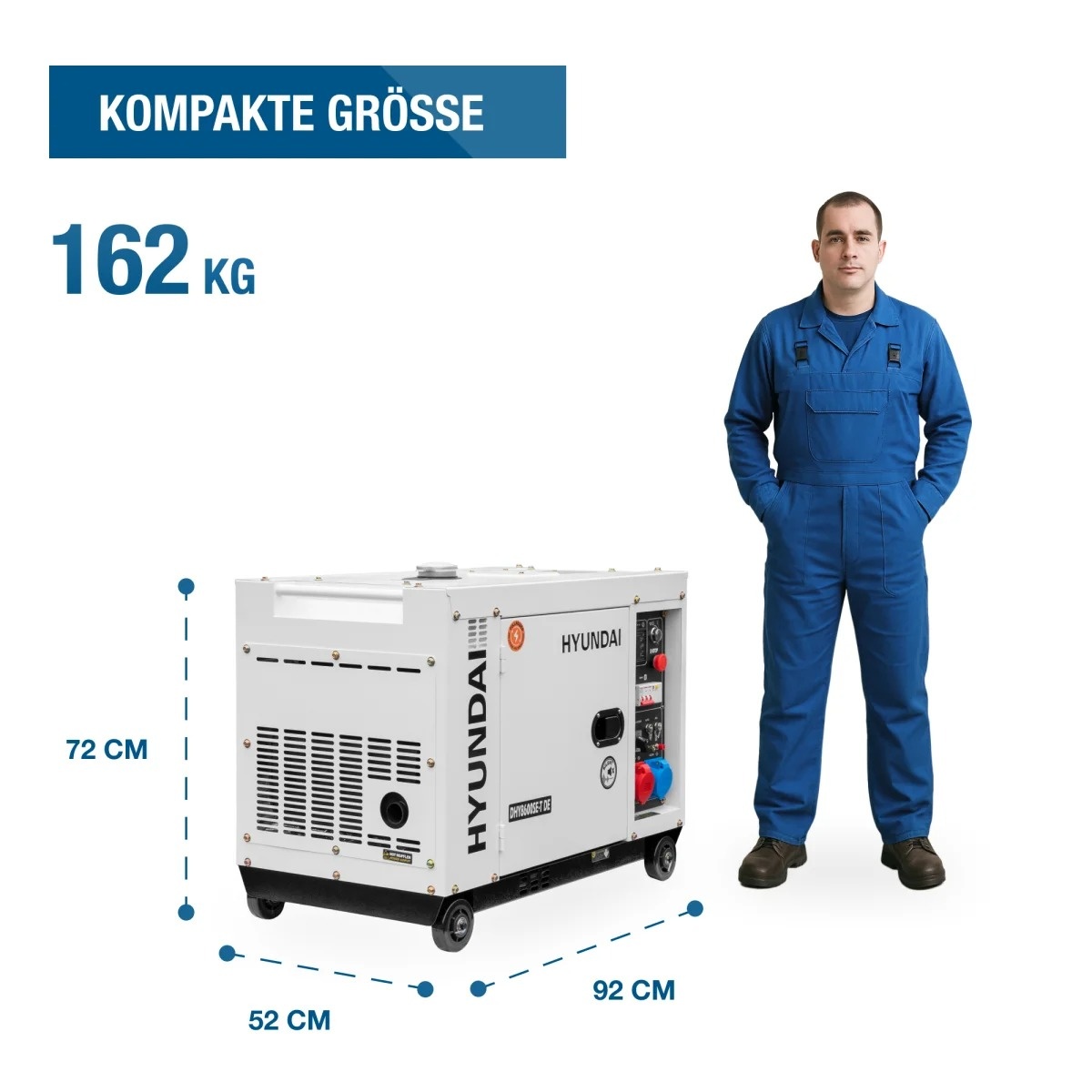 HYUNDAI POWER PRODUCTS HYUNDAI Dieselgenerator DHY8600SE-T D