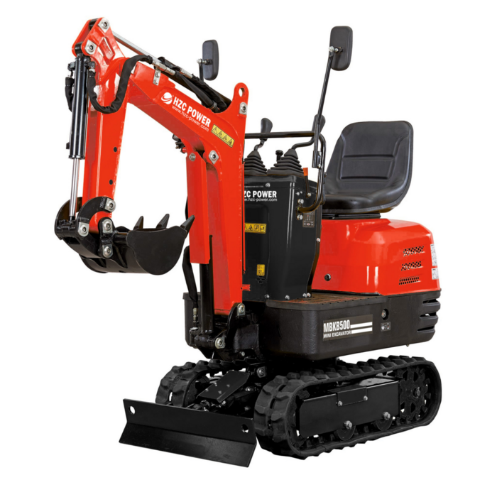 hzc MBKB500 Minibagger, Benzin, 563 kg, schmal