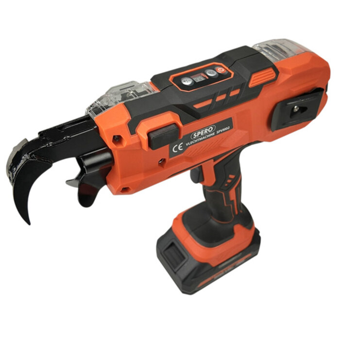 Spero tools Battery braiding machine incl. 2x Li-ion batteries, charger, battery extender, pliers & case SPVM01A