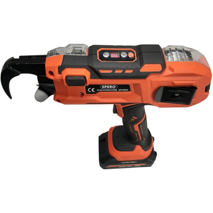 Spero tools Akku Flechtmaschine inkl. 2x Li-Ion Akkus, Ladegerät, Akku Extender, Zange & Koffer SPVM01A