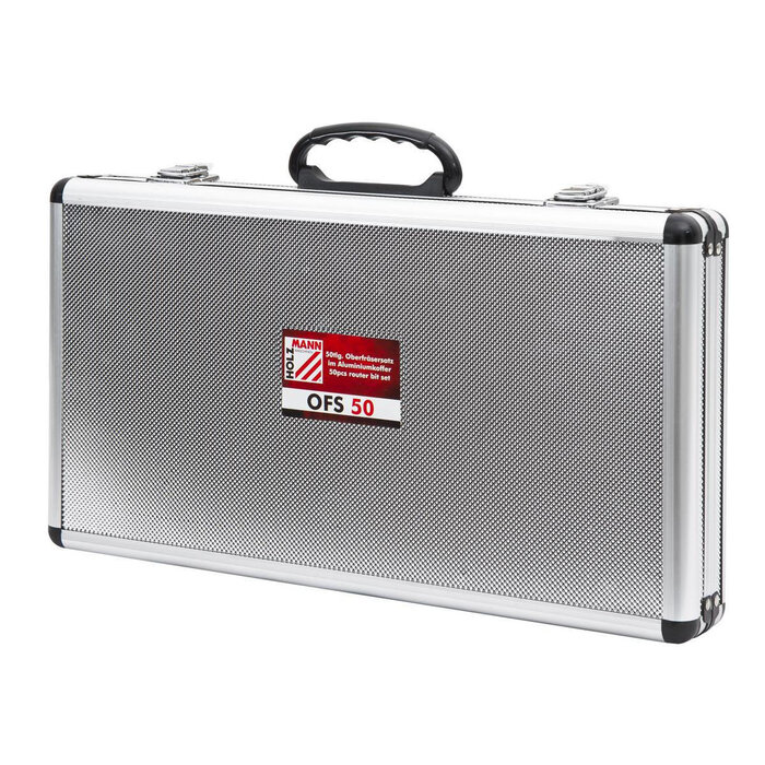 Holzmann 50tlg. OberfrÃ¤sersatz im Aluminiumkoffer