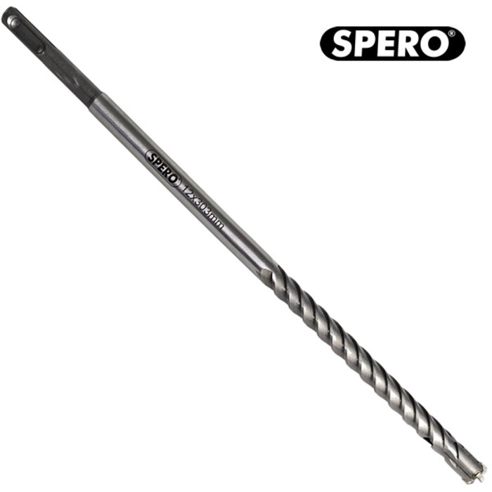 Spero tools 12 x 300 mm Bewehrungsstahlschneider 4 TCT Bewehrungsstahlbohrer SDS-PLUS