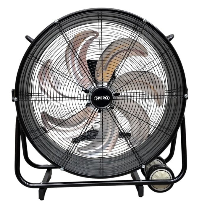 Spero 14.000 m³/h – 60 cm Ventilator, geräuscharmer, neigbarer Industrie-Trommelventilator – SPV601