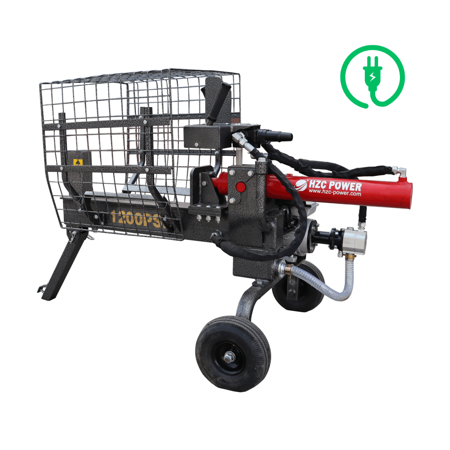 Hzc / Landworks log splitter HS12288, 12 tons, 53 cm, horizontal, petrol engine - Copy