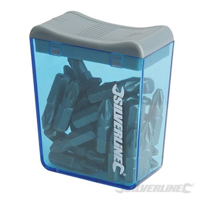 Silverline Pozidriv Cr-V S2 schroevendraaier bits, 30 pk.