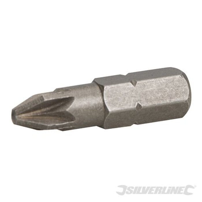 Silverline Pozidriv Cr-V S2 schroevendraaier bits, 30 pk.