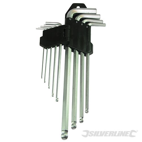 Silverline 9-delige balkop inbussleutel set, Expert