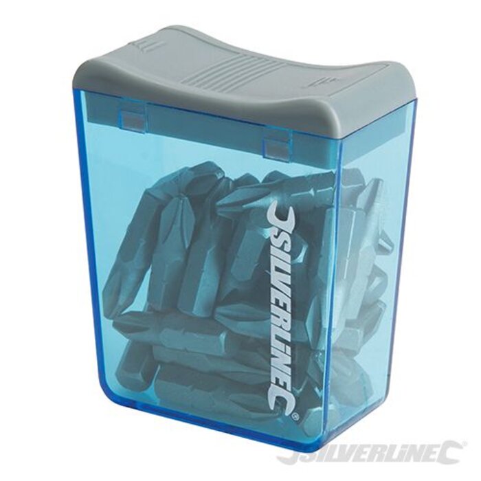 Silverline Kruiskop Cr-V S2 schroevendraaier bits, 30 pk.