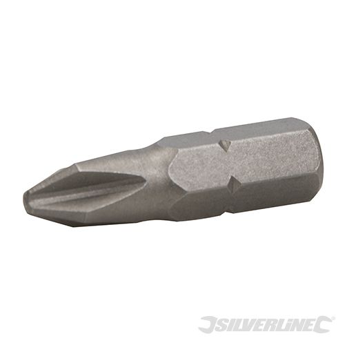 Silverline Kruiskop Cr-V S2 schroevendraaier bits, 30 pk.
