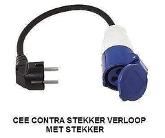 Hofftech Cee Contra Stekker Verloop Met Stekker