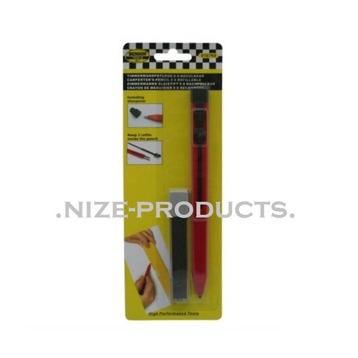 Hofftech Timmermanspotlood Navulbaar (10 Delig)