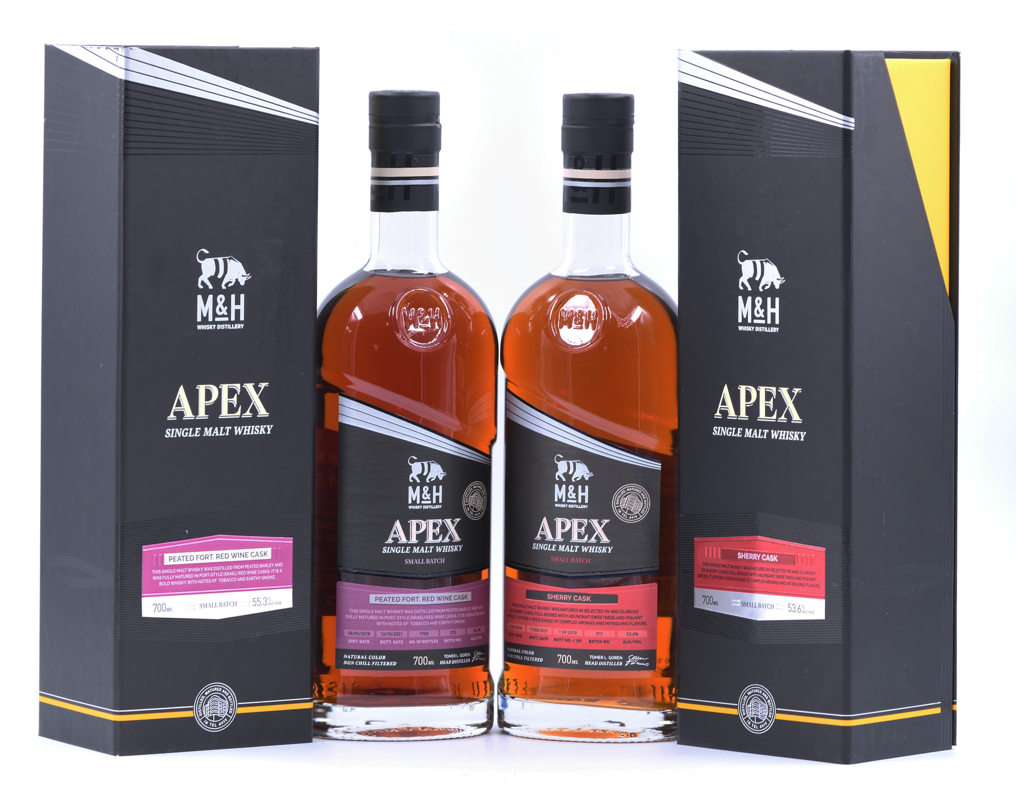 Fortsetzung der M&H Apex Series: Peated Fortified Red Wine & Sherry Casks