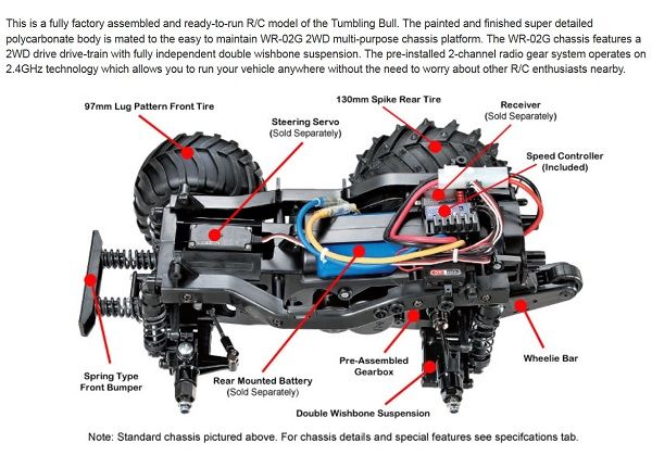 Tamyia TAMIYA EXPERT BUILT XB PRO TUMBLING BULL