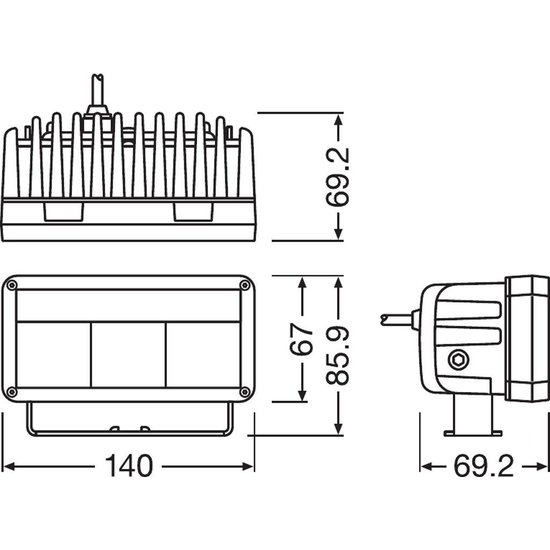 OSRAM OSRAM Lightbar MX140-WD Breedstraler