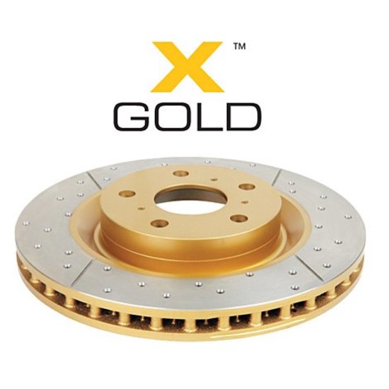 DBA 2723EX X- Gold Remschijf Achterkant Geslot en Gedrilled