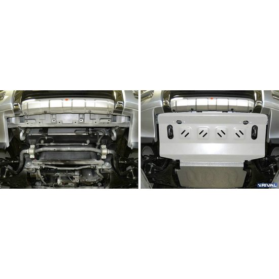 Rival 4x4 RIVAL RADIATOR BESCHERMPLAAT MITSUBISHI PAJERO 3/4 2000->