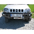 F-4X4 VOORBUMPER / WINCHBUMPER  ZONDER BULLBAR SUZUKI JIMNY BENZINE 05-17