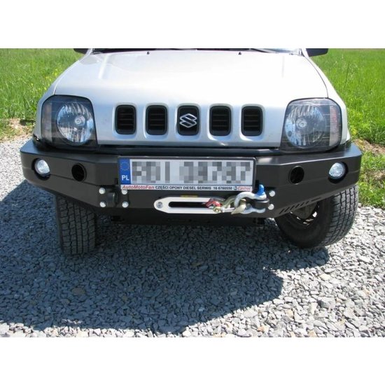 F-4X4 VOORBUMPER / WINCHBUMPER  ZONDER BULLBAR SUZUKI JIMNY BENZINE 05-17