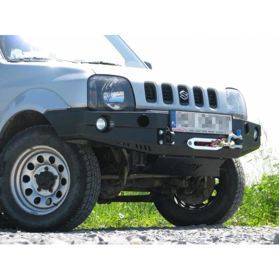 F-4X4 VOORBUMPER / WINCHBUMPER  ZONDER BULLBAR SUZUKI JIMNY BENZINE 05-17