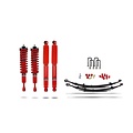 Pedders Suspension Pedders 2 Inch Suspension Lift Kit. With Improved Ride & Assembled struts. Toyota Hilux 2015+