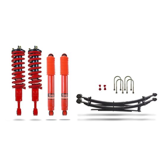 Pedders Suspension Pedders Extra Heavy Duty Load Carrying and Towing Suspension Kit. With Assembled struts. For Ford Ranger, 2011-2019