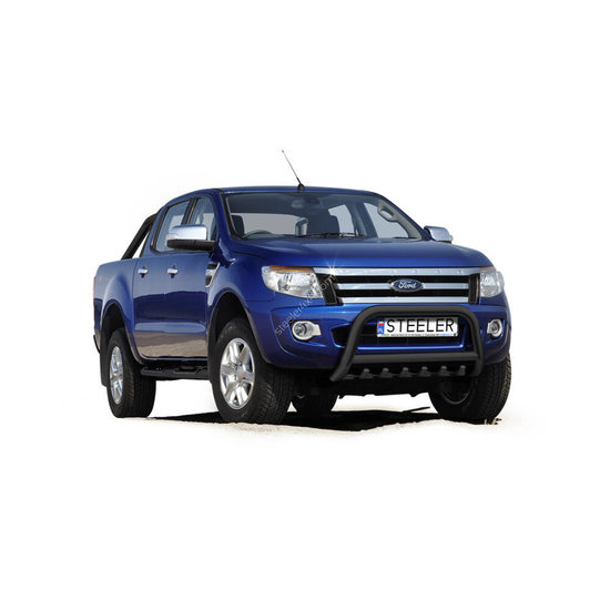 Bullbar with cross bar and axle-plate - Ford Ranger