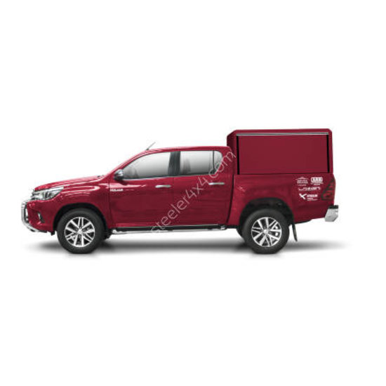 Aluminium technical canopy - with side doors - Isuzu D-Max double cabin (2012 - 2017 - 2020)