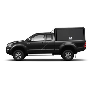 Aluminium technical canopy - with side doors - Isuzu D-Max extra cabin (2012 - 2017 - 2020)