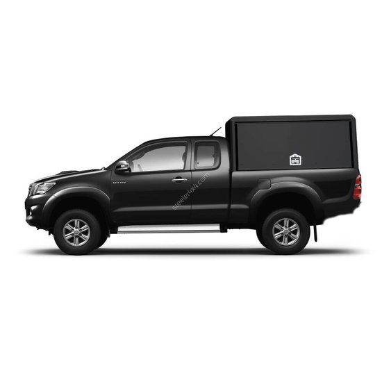 Aluminium technical canopy - with side doors - Isuzu D-Max extra cabin (2012 - 2017 - 2020)