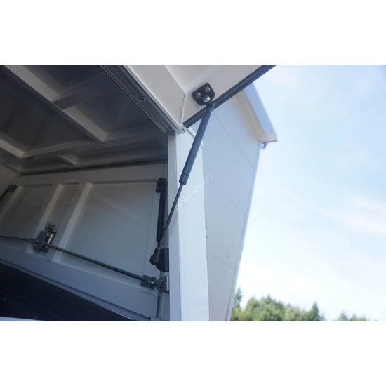 Aluminium technical canopy - with side doors - Isuzu D-Max single cabin (2012 - 2017 - 2020)