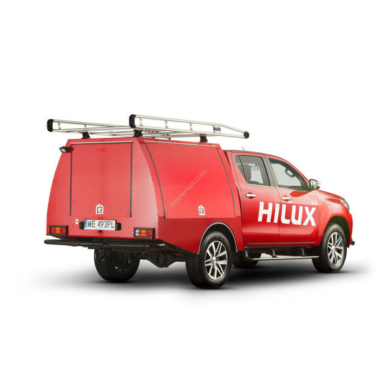 Commercial hard top - with side doors - Ford Ranger single cabin (2012 -)