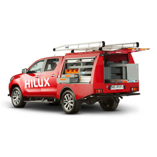 Commercial hard top - with side doors - Ford Ranger double cabin (2012 -)